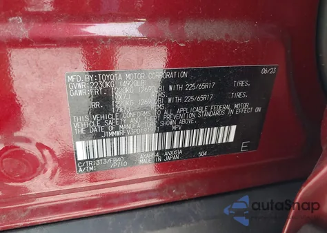 2023 Toyota Rav4 Hybrid Le из США, поврежденный, VIN JTMMWRFV3PD191911